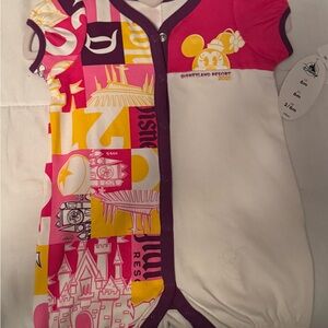 Pink and White Kids One Piece